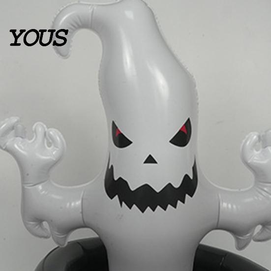 Ghost Ice Bucket Inflatable Bucket, Halloween Party Drink Tub, White Beverage Cooler for Decor, Outdoor Picnic Storage