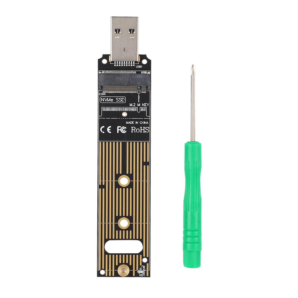 

JMS583 M.2 NVME to USB3.0 Mobile Riser Card for PCI E (KEY M) M.2 NVME SSD Expansion Card