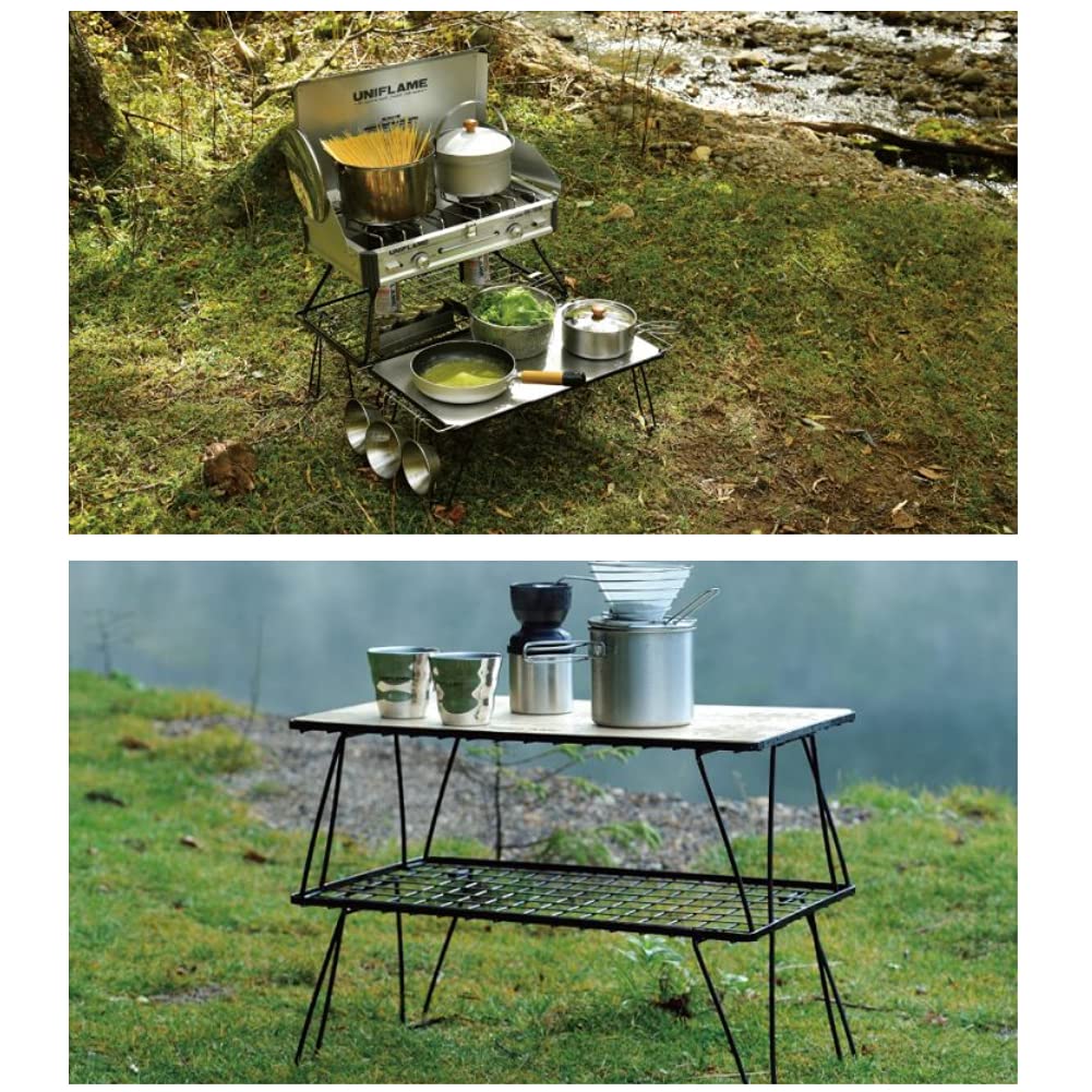 UNIFLAME Field Rack Black & Field Rack Tote Set of 2 (611616+683668)