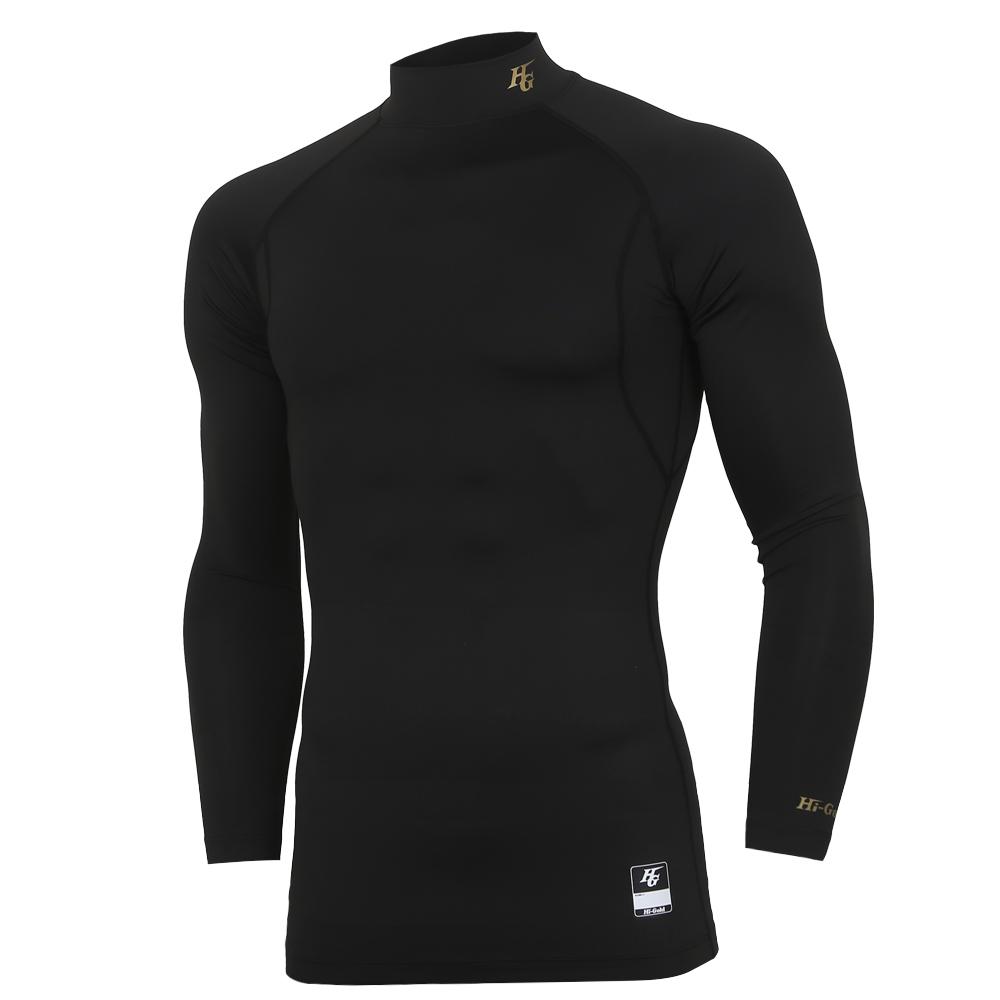 High Gold Basic Half-Neck Compression Undershirt (Black) Black/095