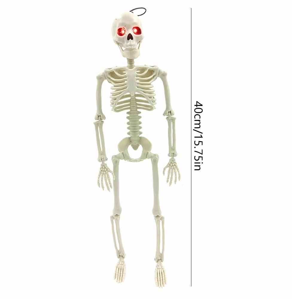 With Sound Halloween Movable Skeleton 40cm Simulated Human Skeleton  Haunted House