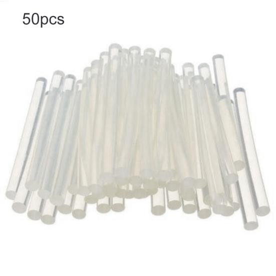 50Pcs/Pack 7mm Multipurpose Transparent Glue Sticks Adhesive for Hot Melt Gun