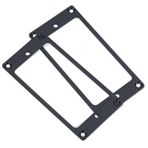 2-Piece Pickup Mounting Rings, Metal Pickup Mounting Rings, Outer Frame Dimensions: 92 x 46mm, Inner Frame Dimensions: 70.5 x 39mm, Thickness: 2mm, Su