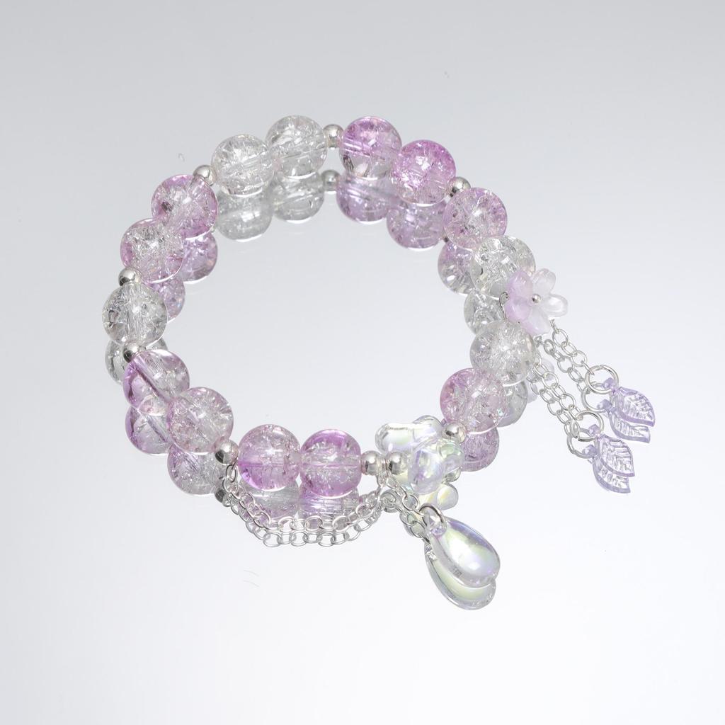 Mori Style Mermaid Crystal Bracelet - Sweet, Versatile Design for Women, Students, and Best Friends.