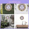 Smart Stonegate Garden Sandstone Wall Clock Thermometer Waterproof Outdoors