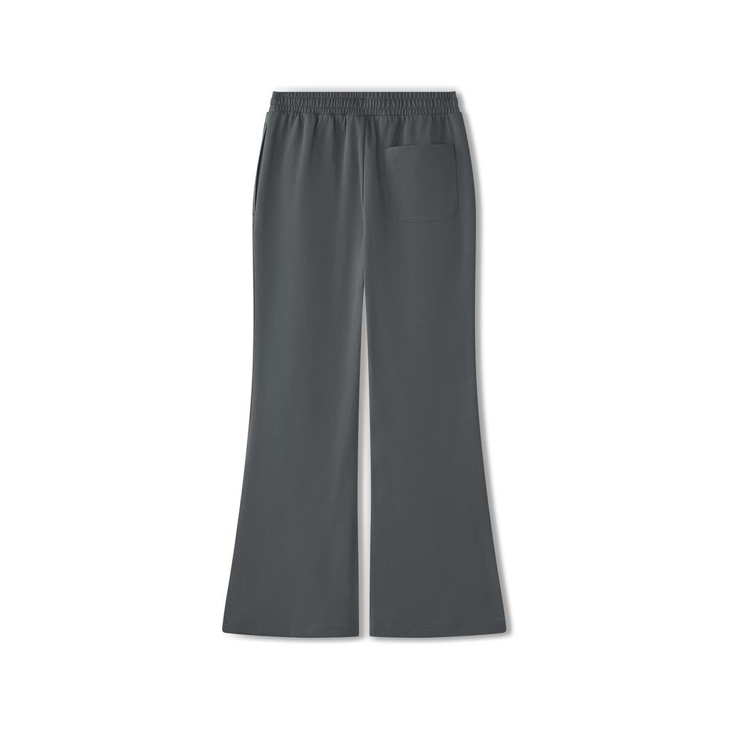 Skechers Soft Comfortable Versatile Wide Leg Flared Pants Women bottoms Oyster-Black L225W110-02KY
