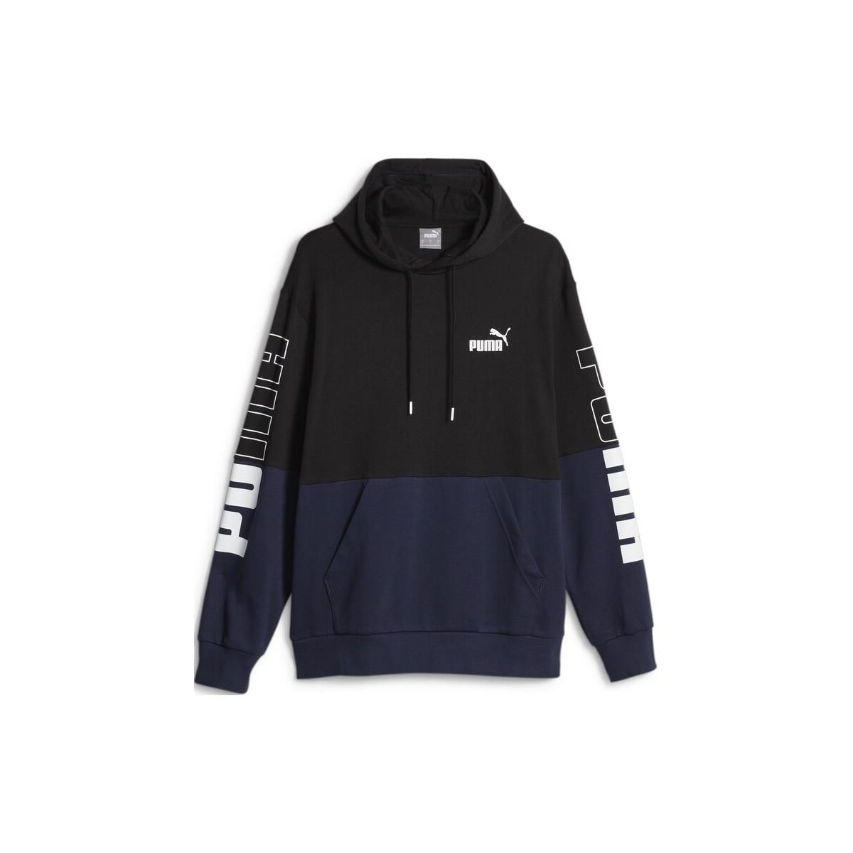 

PUMA Color Block Letter Print Hooded Pullover Long Sleeve Sweatshirt Men sweatshirt Black 676781-51 S