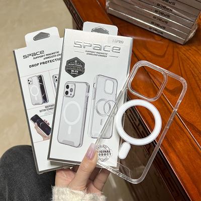 Anwendbar auf Apple 15 Handyhülle IPhone 16 Space Magnetische Hülle Magsafe Acryl 7/8 Schutzhülle