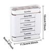 Portable Weekly 7 Days Pill Box Colorful Design Stackable 4 Times A Day Medicine Storage Dispenser Plastic Pill Organizer Boxes