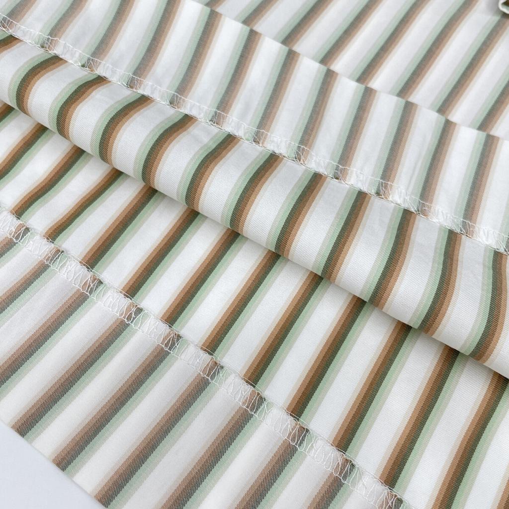 AURALEE A9Stainless Steel03TS Washed Finx Twill Stripe Long Skirt skirt 1 whiteUsed