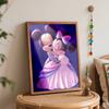 Disney Oil Painting Kit Painting Mickey Minnie Hugging Sweet Romantic Art Home Bedroom Wall Decor Gift