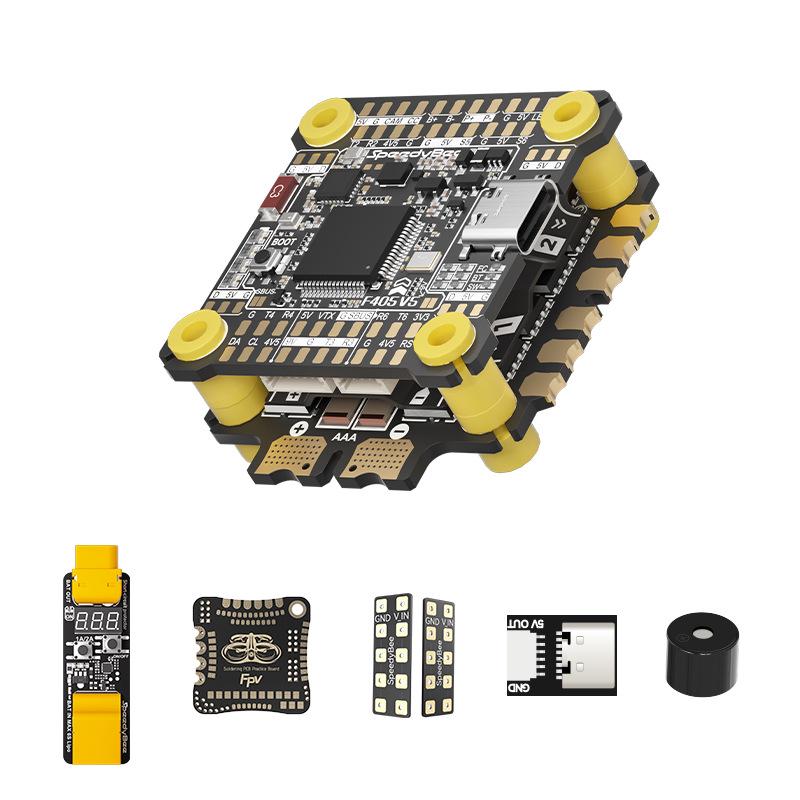 SpeedyBee F405 V5 4-in-1 ESC & FPV Flight Controller.