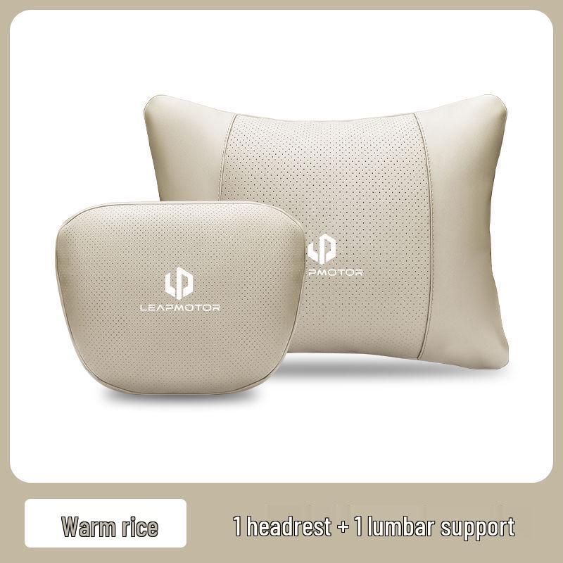 Suporte Lombar para Bancos de Carro Leapmotor T03/C11/C01/C16/C10 - Conforto de Alta Qualidade e Proteção da Cintura Encosto de Cabeça