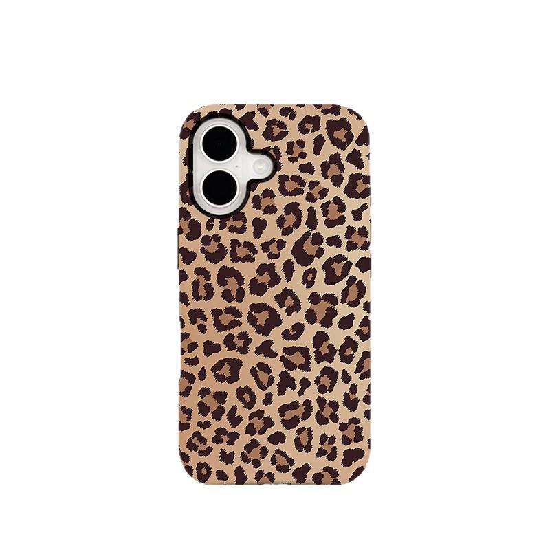 

Leopard Print Magnetic Phone Case for iPhone 17/16/15 - Two-in-One Design, European and American Style. iPhone 11 Pro Max