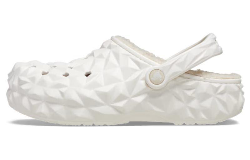 Crocs Classic Lined Geometric Clogs  White  210069-100 37-38