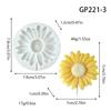 Stampo in Silicone per Aromaterapia Fiore di Margherita per Clip Diffusore in Pietra Fai da Te e Ciondoli Decorativi