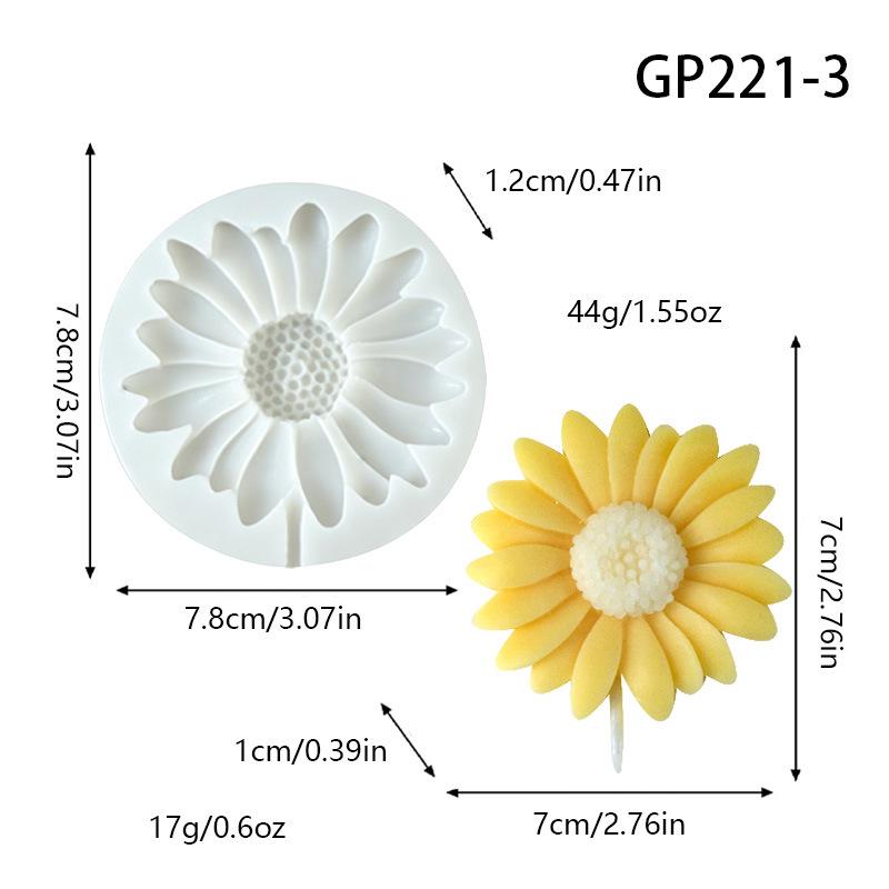 Stampo in Silicone per Aromaterapia Fiore di Margherita per Clip Diffusore in Pietra Fai da Te e Ciondoli Decorativi