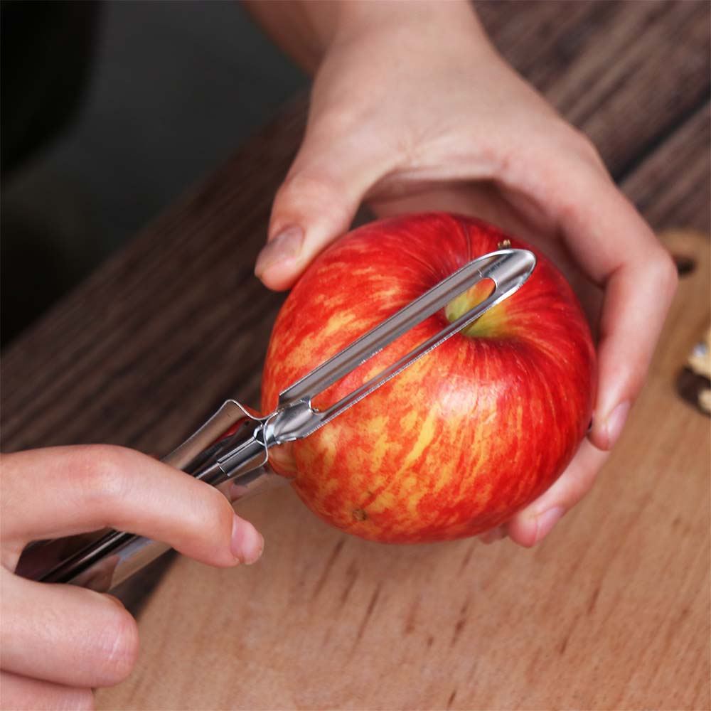 Portable I-Shaped Vegetable Peeler Sharp Ergonomic Fruit Peeler Stainless Steel Vegetable Grater Kitchen Paring Tool