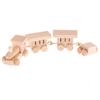 1pc 1:12 Dollhouse Miniature Wooden Train Simulation Model Toy Doll House Decor For Kids Creative Play