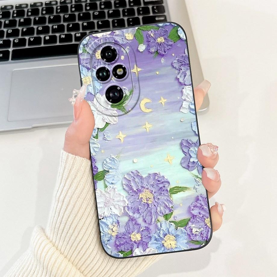Für Honor 200 Pro 200 Lite Honor200 Hülle Abdeckung Weiches Silikon TPU Blume Schmetterling Girly Mode Malerei Honor 200Lite 200Pro