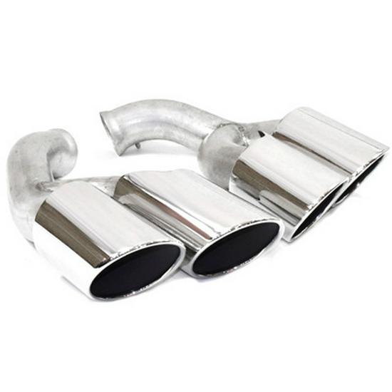Porsche Cayenne GTS Black Quad Tailpipe Trim (11-24 Years)