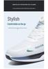 Men’s Summer Mesh Breathable Running Shoes with Rotating Buckle, Height-Boost, and Shock Absorption