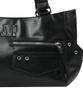 Mucent Noven One Side Strap Double Pocket Leather Shoulder Bag