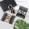 Women Magic Hair Comb Hairpins Elastic Hairpin Stretch Double Hair Comb Handmade Beaded Hair Clip DIY Hair Styling Tool