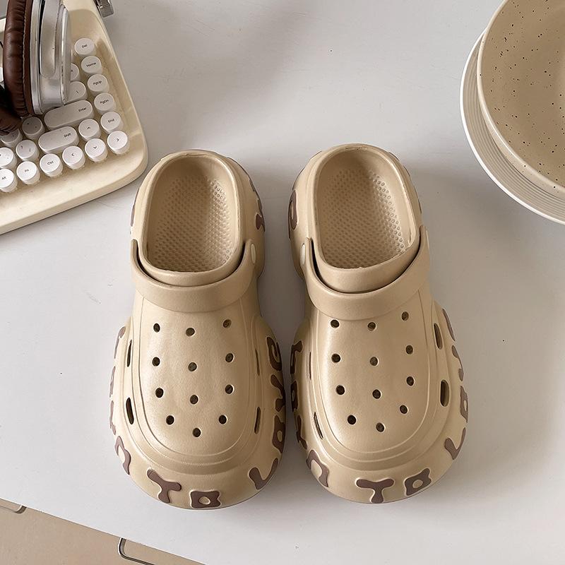 

Женские туфли EVA с отверстиями 2025 года, модная летняя обувь для пары, обувь для прогулок дома, садовая обувь для двоих 44-45
