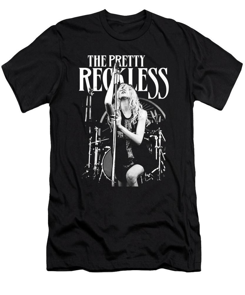 The Pretty Reckless Хлопковая футболка унисекс классическая черная Full Size BT210 XXXXL