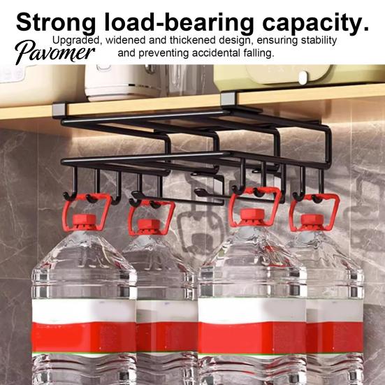Under Cabinet Storage Iron Cutting Board Rack, Anti-slip Under Cupboard Hanging Kitchen Sink Accessory Organizer, Space Saving Drying Rack for