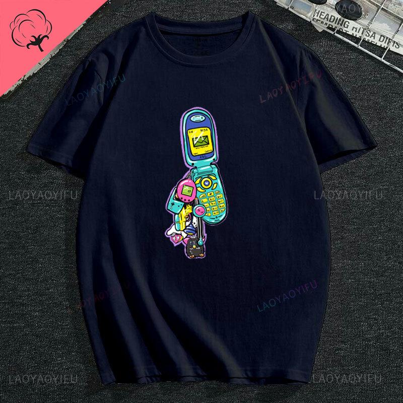 Vintage 90s Vibe 1990 Style Fashion 90 Theme Outfit Nineties Costume TShirt Funny Graphic Cotton Women Fashion Short Sleeve