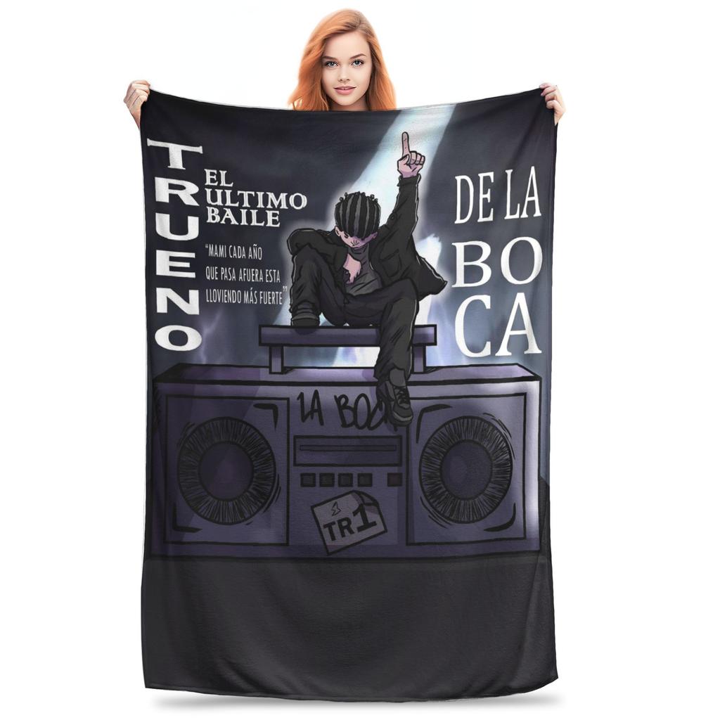 Funny Trueno Hip Hop Rapper Blanket Warm Fleece Sofa Throw Blanket for Home Bedroom Outdoor Throws Bedspread Quilt