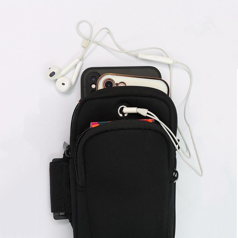 1PC Sports Arm Bag, Running Bag, Double Zipper Outdoor Mobile Phone Bag, Wrist and Arm Bag.