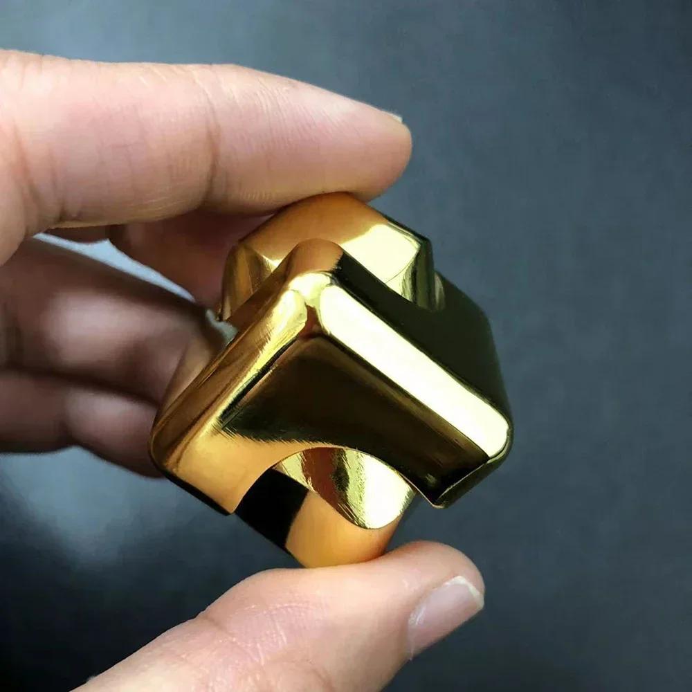 Metal Cube Rotating Fingertip Gyroscope Fidget Anti Stress Toys Adult Office Home Travel Portable Spinner Toys Christmas Gifts