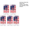 Patriotic Glitter Stick, Red White Blue Star Face Paint for Independence Day, Body Shimmer Crayon for Festival