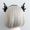 Unique Halloween Rabbit Ear Lace Headband Hair Accessories Halloween Decorations Party Must Have Hair Hoop Women  Black