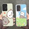 Cartoon Cute Peach Goma Shockproof Phone Case for Samsung A17 A16 A15 A14 A37 A57 A36 A56 A26 A35 A55 A25 A34 A54 A24 A13 A23 A3