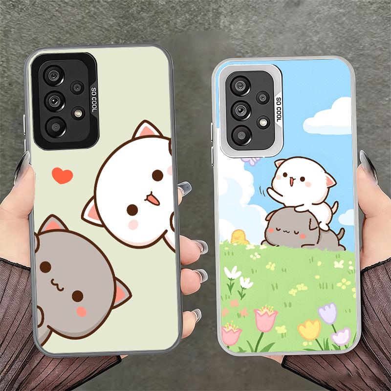 Cartoon Cute Peach Goma Shockproof Phone Case for Samsung A17 A16 A15 A14 A37 A57 A36 A56 A26 A35 A55 A25 A34 A54 A24 A13 A23 A3