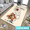 Custom NameDog Boule Carpet, Indoor Rug, Chair Rug, Living Rooms, Doormat Made From Polyester Home Decor Birthday Christmas Gifts