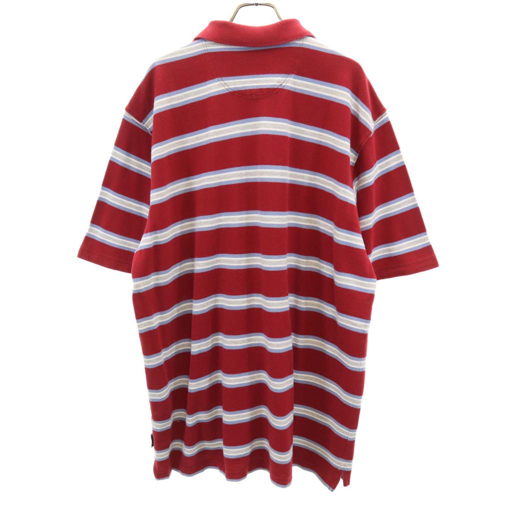 EDDIE BAUER Polohemd mit Bordürenmuster, Kurzarm, L, Piquéstoff, Herren, Gebraucht