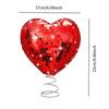 Valentine Heart Tree Topper Decorative Creative Shiny Treetop Decor Display for Party Engagement Apartment Outdoor Events