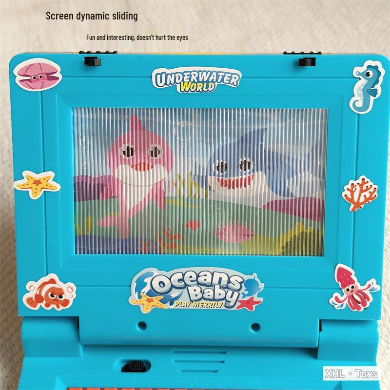 Cross-border Kids' Light-Up Music Notebook: Educational English Version Toy