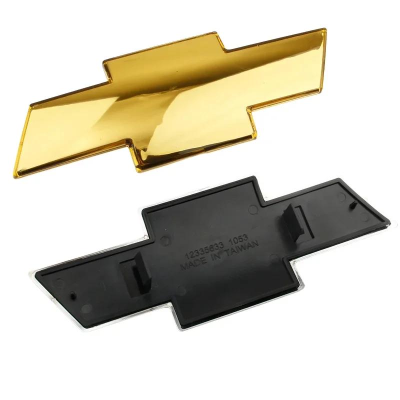 QLNRS1 24x8.5cm Car Front Rear Logo Emblem Cover for Chevrolet Silverado Auto Styling Front Head Trunk Badge Exterior Accessories