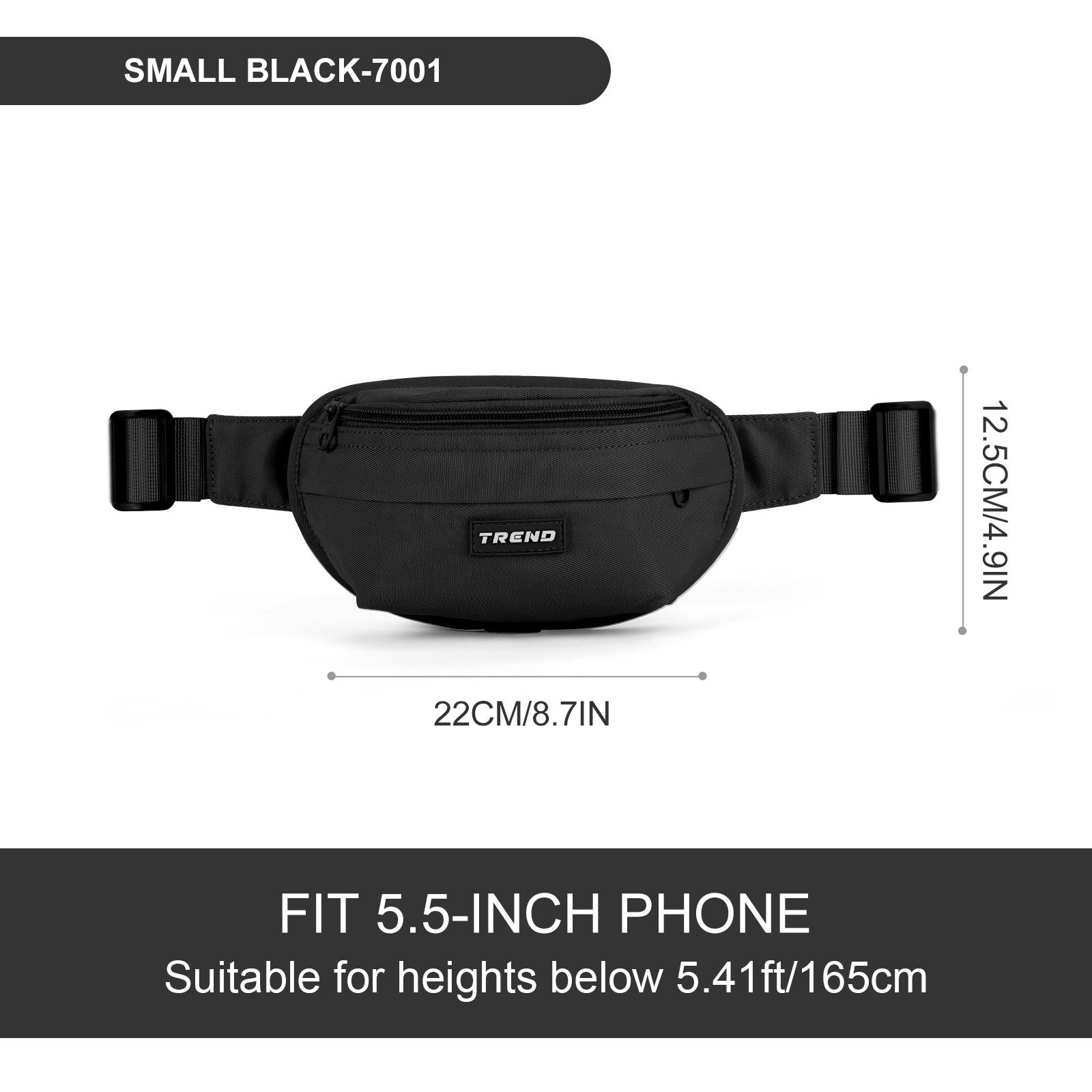 

Поясная сумка Fanny Packs для женщин, водонепроницаемая поясная сумка с регулируемым ремешком для путешествий, спорта, бега, мини-модная сумка через плечо чёрный