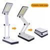 Foldable Desk Lamp Portable Compact Reading Lamp Usb/ Battery Powered Desk Light Touch Switch Control Dimming Eye Care Book Lamp