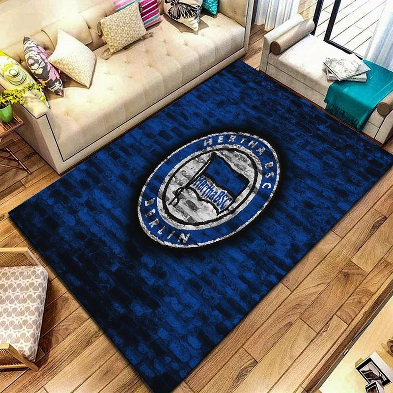 Hertha BSC Carpet Rug for Living Room Bedroom Home Sofa Decoration,Kids play Non-slip Floor Mat
