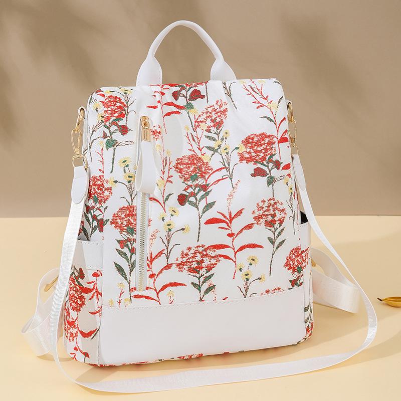 Women's 2025 Large Capacity PU Fabric Fashion Print Backpack - New Multifunctional & Portable Design