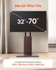 VEVOR Universal TV Stand, Table Top TV Stand for 32-70 Inch Screens, Swivel and Height Adjustable TV Mount Stand Holds Up To 99 Lbs with Power Strip