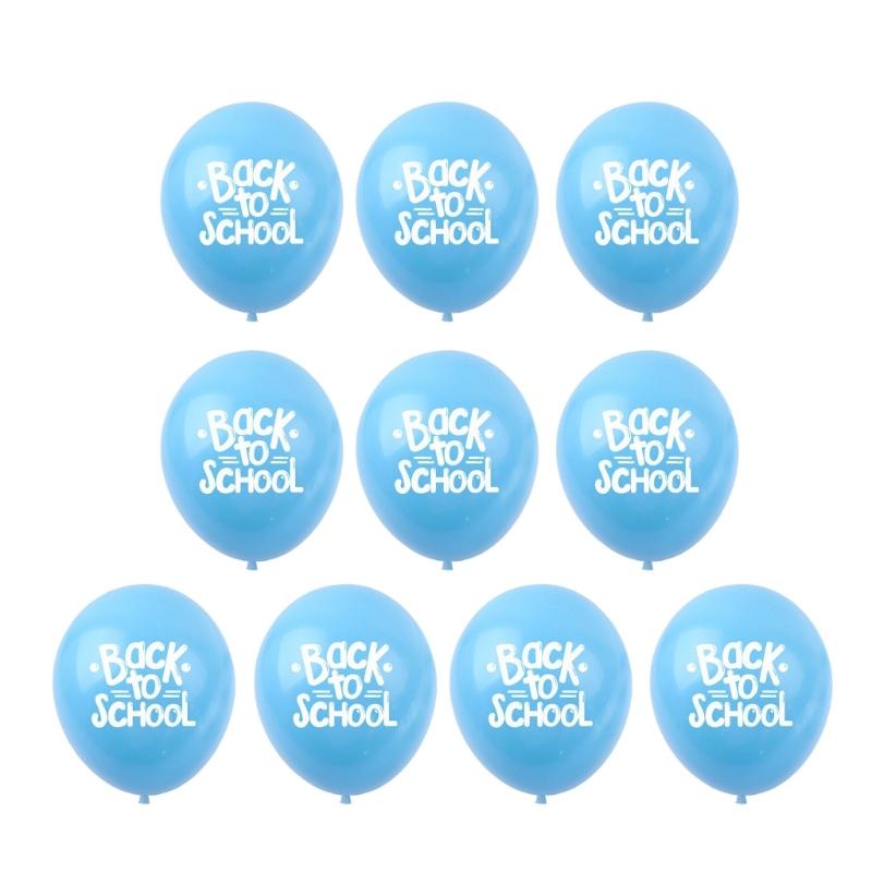 

Pack of 10 Colorful Balloons for Back to School for Boys Girls Classroom Decors Decoration Celebrate 1 синий